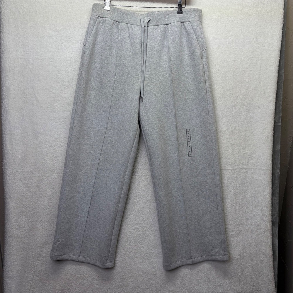 Calia Womens Wide Leg Pant Soft‎ Scuba Light Gray size XL Loungewear Athleisure
